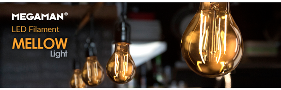 MEGAMAN GOLD FILAMENT BULBS