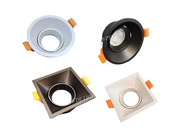 RECESSED SPOTLIGHT DEEPSET 80 -(ROUND/SQUARE) (BLACK/WHITE)