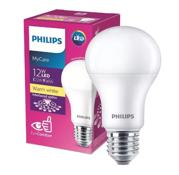 PHILIPS A60 MYCARE E27 LED CLASSIC BULB 12W (WARM or DAY or COOL)