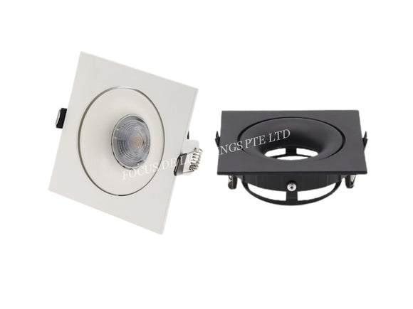 DL 135 SERIES DESIGNER RECESSED SPOTLIGHT 135 -CONCAVE SQUARE