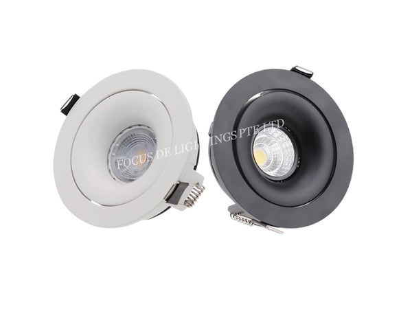 DL 135 SERIES DESIGNER RECESSED SPOTLIGHT 135 -CONCAVE ROUND