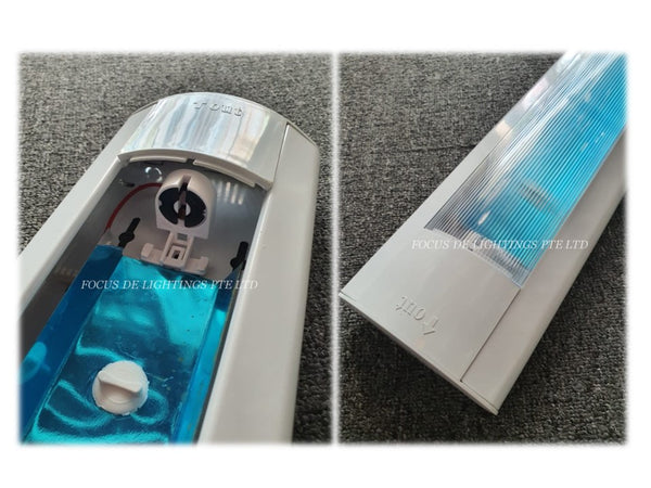 (ARCYLIC COVER) COMMERCIAL LAMP FITTING -2FT (SINGLE OR DOUBLE TUBES)