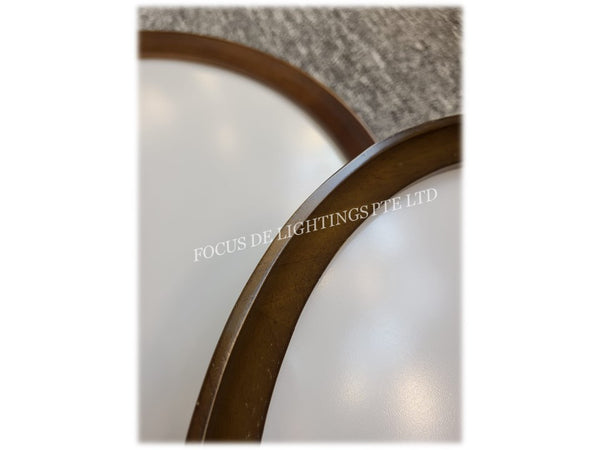 Wooden Frame Ceiling Lamp LED CL5 Dark Oak-Series + Easy-changeable Magnetic Panel