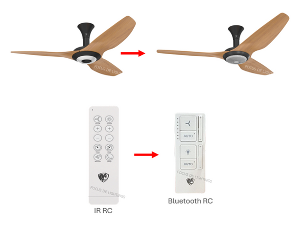 *GEN4* HAIKU H SERIES -CARAMEL WHITE 52"/60" (LOW PROFILE)