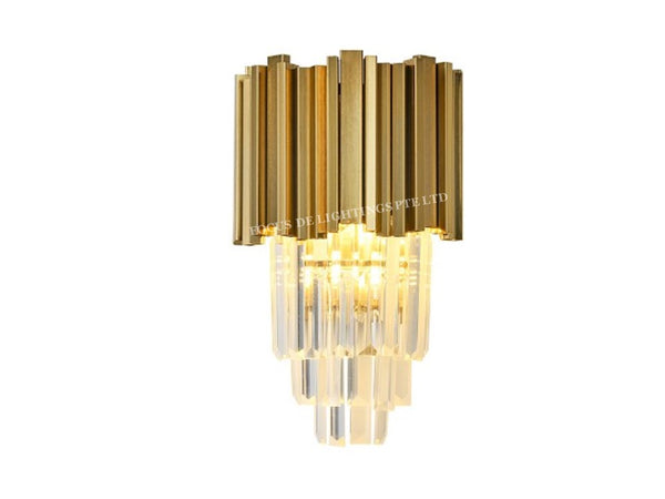 CLASSIC GOLD CRYSTAL 5125 WALL LAMP -DIA250mm