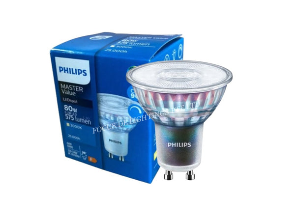 PHILIPS MASTER GU10 LED 6.2W LED -DIMMABLE (2700k/3000k/4000k)