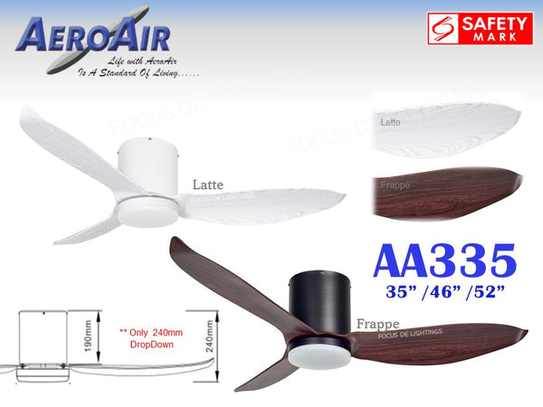 AEROAIR AA335 LATTE/FRAPPE -HUGGER VERSION 35"/46"52" (GREAT FOR LOW CEILING)