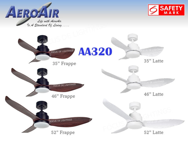 AEROAIR AA320 LATTE/FRAPPE -ROD VERSION 35"/46"52" *DIMMABLE FUNCTION