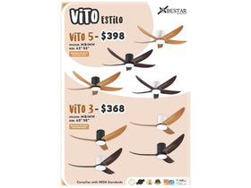 BESTAR CEILING FAN DC VITO ESTILO DC-3 (SMART FUNCTION) 40"/50"