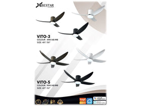 BESTAR CEILING FAN DC VITO DC-3 (SMART FUNCTION) 40"/50"