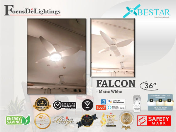 *SMART SERIES* BESTAR DC-CEILING FAN FALCON 36"/46"/52"