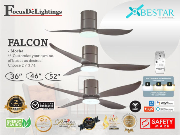 *SMART SERIES* BESTAR DC-CEILING FAN FALCON 36"/46"/52"