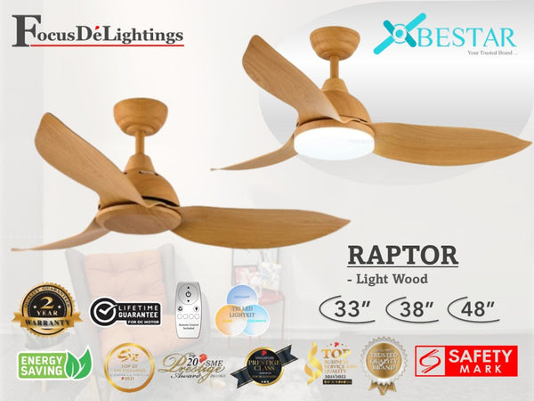 BESTAR DC-CEILING FAN RAPTOR 33"/38"/48"