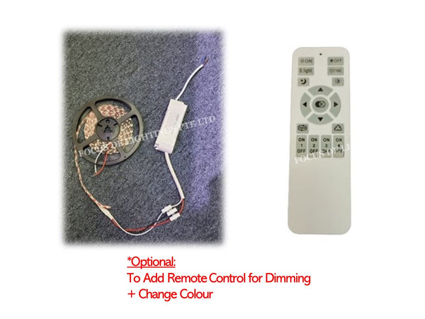 COB-608 TRI-COLOURS LED STRIP BY PER METER (WARM-COOL-DAY-IN-ONE)