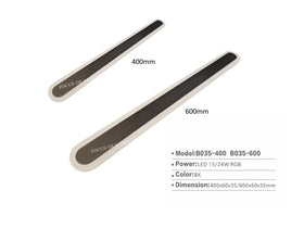 LINEAR LED TRI-COLOUR WALL LAMP -ARCYLIC ROUNDED FRAME