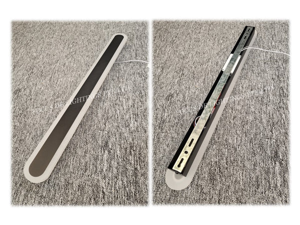 LINEAR LED TRI-COLOUR WALL LAMP -ARCYLIC ROUNDED FRAME