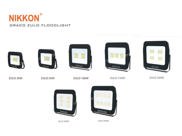 NIKKON LED FLOODLIGHT -DRACO ZULO SERIES (30W/50W/100W/150W/200W/280W/360W)