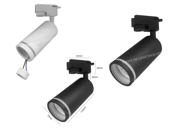 *LATEST DESIGN* EASY-REPLACE TRACKLIGHT (GU10) TL M005 -MATT WHITE / MATT BLACK