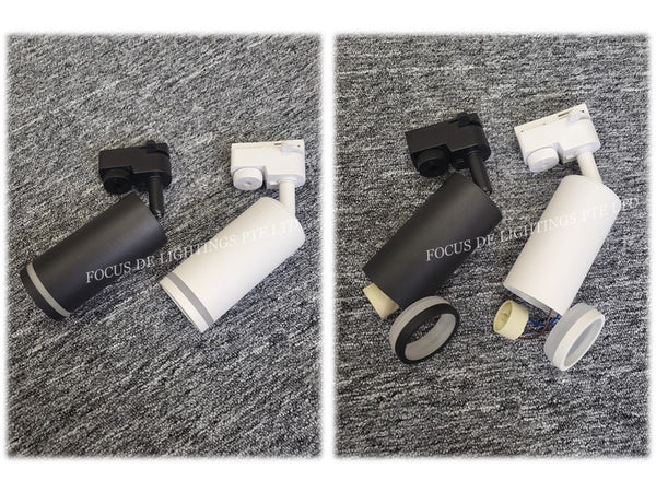 *LATEST DESIGN* EASY-REPLACE TRACKLIGHT (GU10) TL M005 -MATT WHITE / MATT BLACK