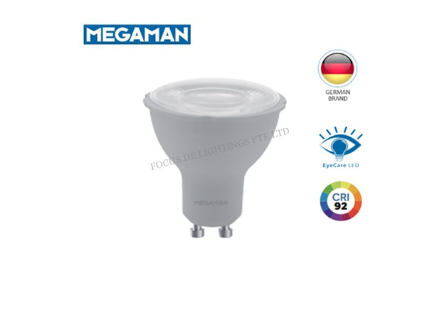 *HIGH CRI+HIGH BRIGHTNESS* MEGAMAN PAR16S1 GU10 LED 6W (3000K WARM)