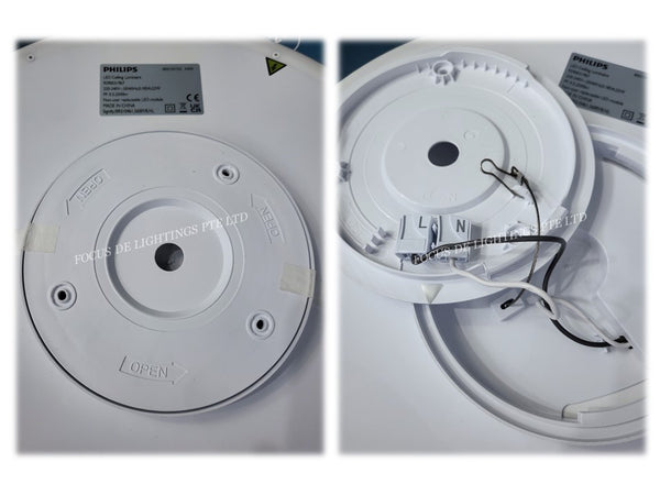 PHILIPS OZZIET CL570 LED CEILING LAMP -22w or 36w (1 Light Fixture. 2 Light Zone. 3 Lights Settings)