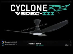 SMART PO ECO FAN CYCLONE VSPEC III-RS 46"/52"/60" (BLACK HUGGER)