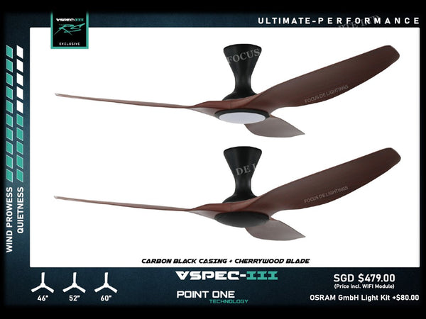 SMART PO ECO FAN CYCLONE VSPEC III-RS 46"/52"/60" (BLACK HUGGER)