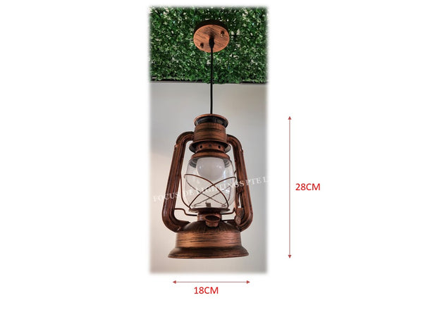 RETRO PENDANT LAMP KEROSENE E27 (COPPER ROSEGOLD)