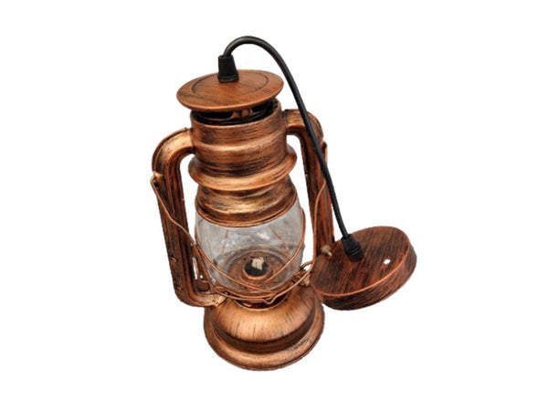 RETRO PENDANT LAMP KEROSENE E27 (COPPER ROSEGOLD)