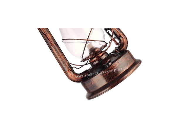 RETRO PENDANT LAMP KEROSENE E27 (COPPER ROSEGOLD)