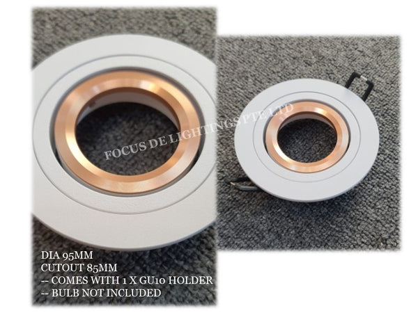 DL 1609 SERIES RECESSED SPOTLIGHT ROUND -WHITE (ROSEGOLD / GOLD)
