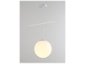 FULL-MOON GLOBE FROSTED GLASS PENDANT LAMP 6816 (DIA 250MM OR 300MM)