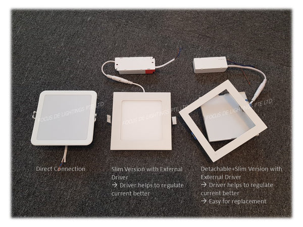 LINIQ 8801 Detachable Recessed Led Downlight 12w -Square
