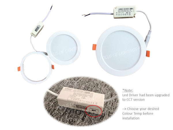 LINIQ 8801 Detachable Recessed Led Downlight 12w -Round