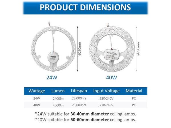 STARRY 622 Minimalist LED Ceiling Lamp (Dia 300mm)
