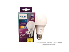 PHILIPS A60 MASTER E27 LED CLASSIC BULB 9W -CCT