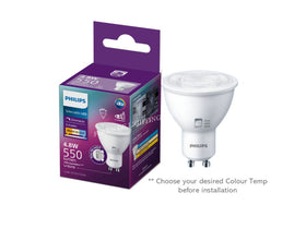 PHILIPS MASTER GU10 LED CLASSIC BULB 4.8W -CCT