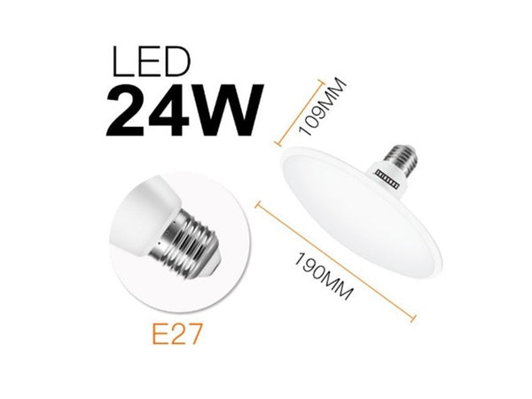 SUNSHINE E27 LED 24W UFO BULB + REMOTE CONTROL (WARM-COOL-DAY W/DIMMING)