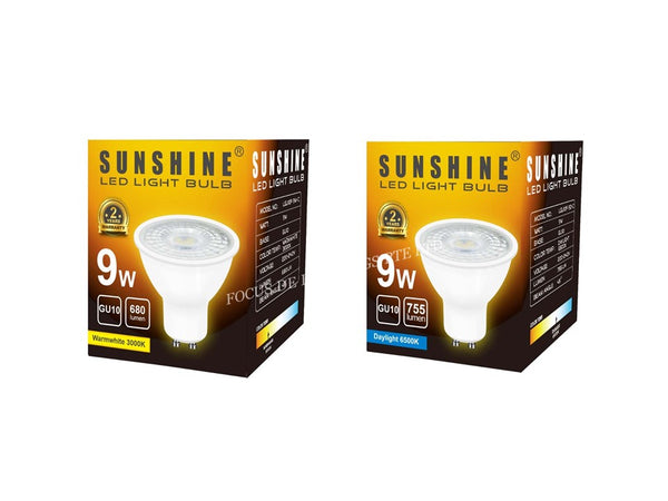 SUNSHINE GU10 LED 9W LED BULB *BRIGHT!*