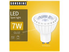 SUNSHINE GU10 LED 7W -DIMMABLE BULB