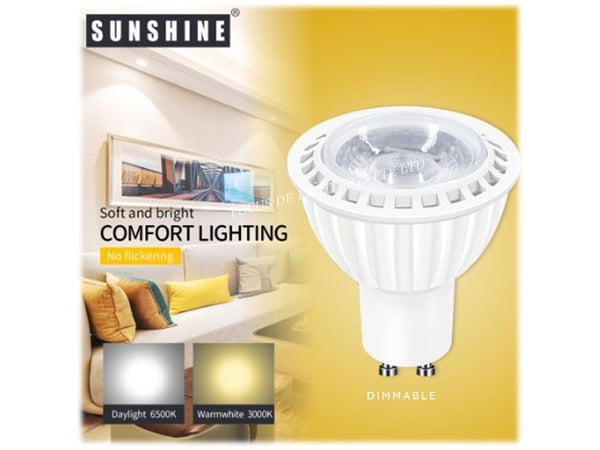 SUNSHINE GU10 LED 7W -DIMMABLE BULB