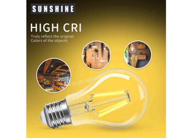 SUNSHINE FILAMENT E27 LED CLASSIC -6W (WARM OR DAY)