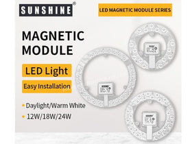 SUNSHINE CEILING LAMP LED MAGNETIC MODULE -12W/18W/24W