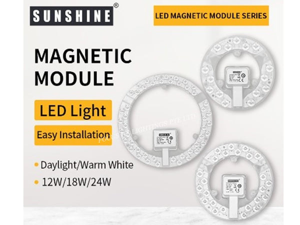 SUNSHINE CEILING LAMP LED MAGNETIC MODULE -12W/18W/24W