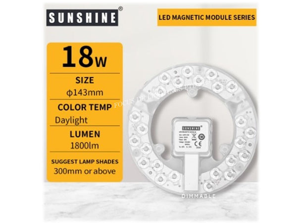SUNSHINE CEILING LAMP LED MAGNETIC MODULE -12W/18W/24W