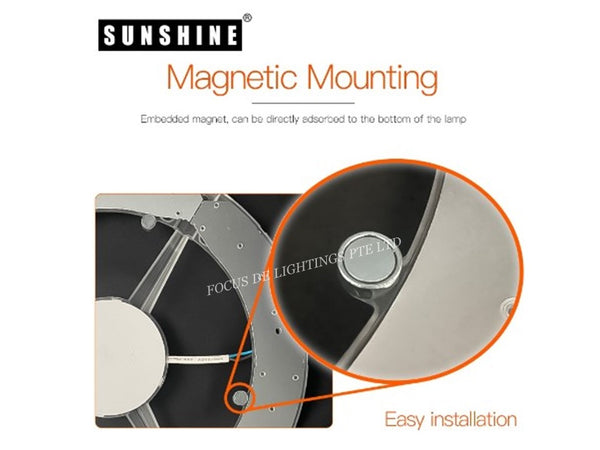SUNSHINE CEILING LAMP LED MAGNETIC MODULE -12W/18W/24W