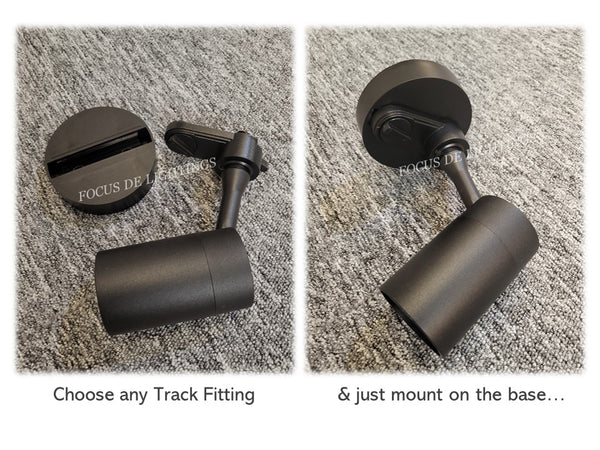 TRACK LIGHT ACCESSORIES -SURFACE MOUNT BASE ONLY