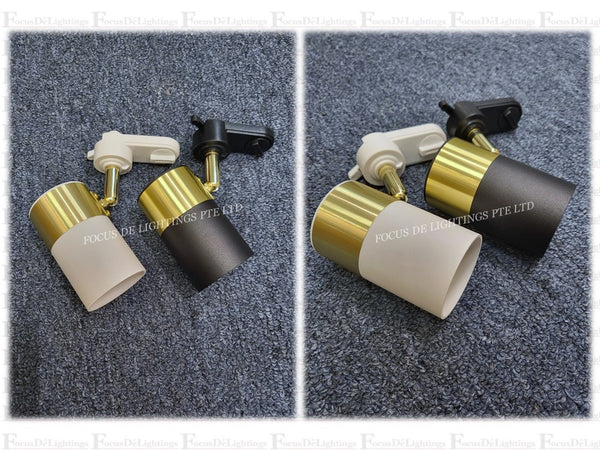 EASY REPLACE TRACKLIGHT (GU10) TL T011 -GOLD+WHITE / GOLD+BLACK