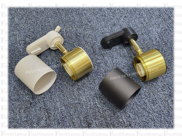 EASY REPLACE TRACKLIGHT (GU10) TL T011 -GOLD+WHITE / GOLD+BLACK