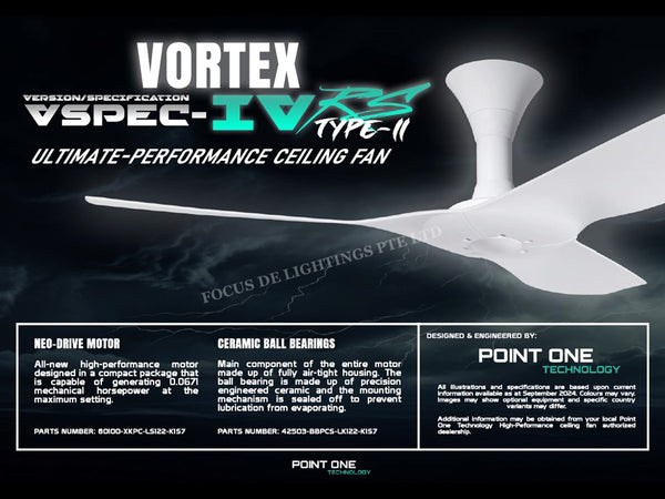 SMART PO ECO FAN VORTEX T2 VSPEC IV-RS 46"/52" -WHITE